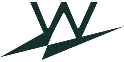 Logotyp Watt Horizon w wersji litera W z piorunem